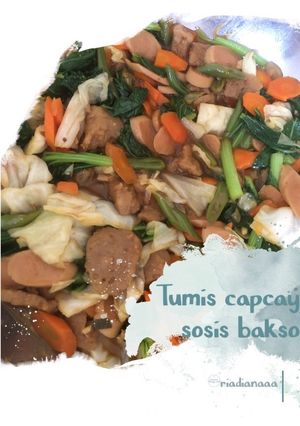 Foto resep Tumis capcay sosis bakso