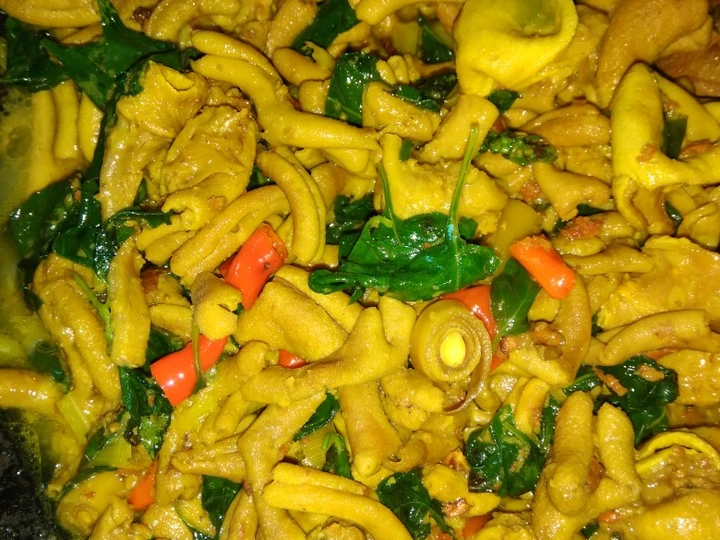 Langkah Gampang Membuat Resep Usus ayam bumbu kuning kemangi yang Enak Banget Anti Ribet, Mantap Sekali