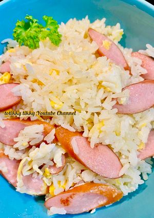 รูปของ ข้าวผัดเนยไส้กรอกสำหรับเด็ก