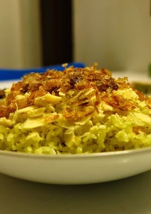 A picture of Vietnamese Sticky Rice with Mung Beans.