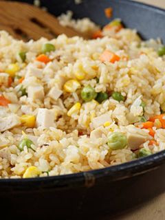 A picture of Vietnamese Mixed Fried Rice.