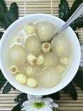 Longans with Fresh Lotus Seed Filling in Syrup