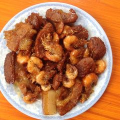 A picture of Vietnamese Braised Pork Belly with Shrimp.
