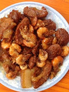 A picture of Vietnamese Braised Pork Belly with Shrimp.