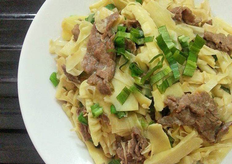 Recipe of Speedy Stir-fried Beef with Fresh Bamboo Shoots