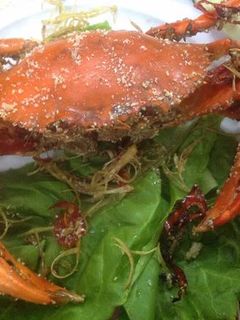 A picture of Vietnamese Roasted Crab in Salt Crust.