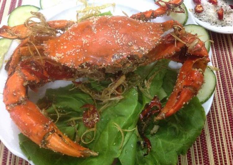 Recipe of Homemade Vietnamese Roasted Crab in Salt Crust