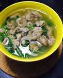 Pea Sprout (Pea shoot) Soup 