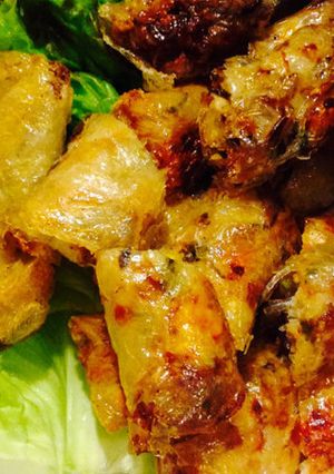 A picture of Vietnamese Fried Crab Spring Rolls.