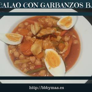 ¿Poco tiempo? Bacalao con garbanzos