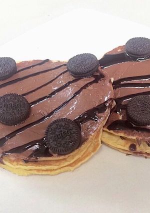 Foto resep Pancake Nutella Oreo