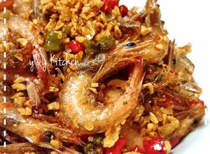 Foto resep Udang goreng cabai garam