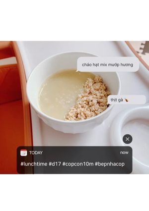 Hình của món Cháo thịt gà 🍗 mướp hương.
