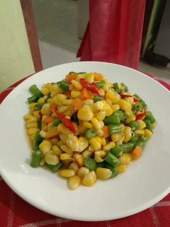 Cara Gampang Membuat Resep  02. Salad tumis Wortel Jagung Buncis Simple Favorit Suami yang Bikin Ngiler, Bisa Manjain Lidah