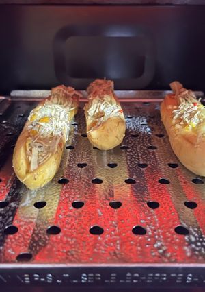 Una foto de Plátanos Maduros Rellenos pollo y quesos (Canoas)