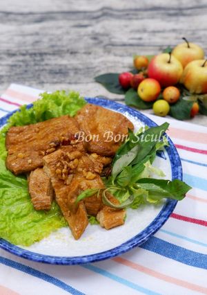 Hình của món Sườn Chay Khìa Nước Dừa.