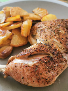 Una foto de Pollo al horno de toda la vida