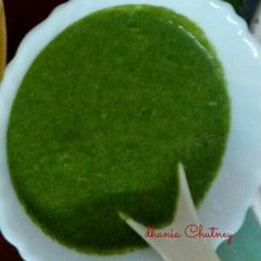 A picture of Dhania mint chutney.