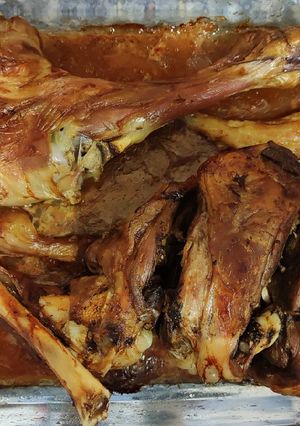 Una foto de Cordero asado