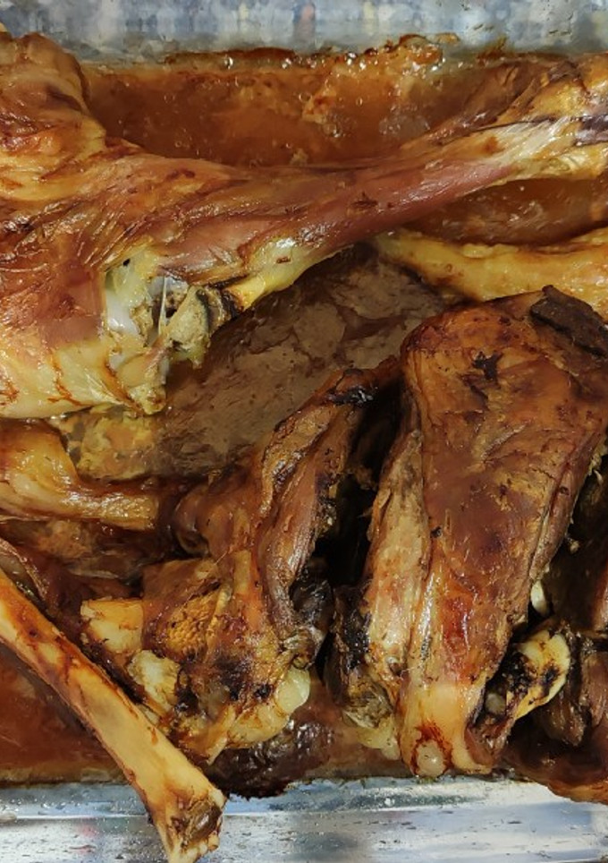 Una foto de Cordero asado