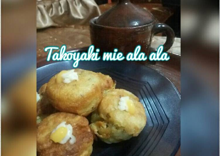 Bagaimana Menyiapkan Takoyaki mie ala ala Anti Gagal