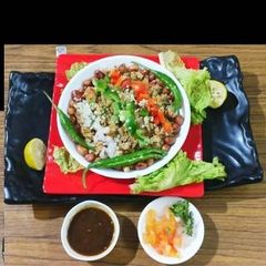Quinoa & sama rice khichdi with veg bowl A picture of Quinoa & sama rice khichdi with veg bowl.