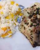 Pescado al mojo de ajo