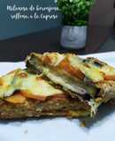 Milanesas de berenjena, rellena a la Caprese