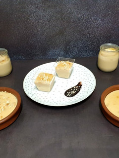 Una foto de Natillas de turrón de Jijona