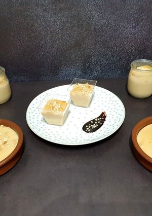 Una foto de Natillas de turrón de Jijona