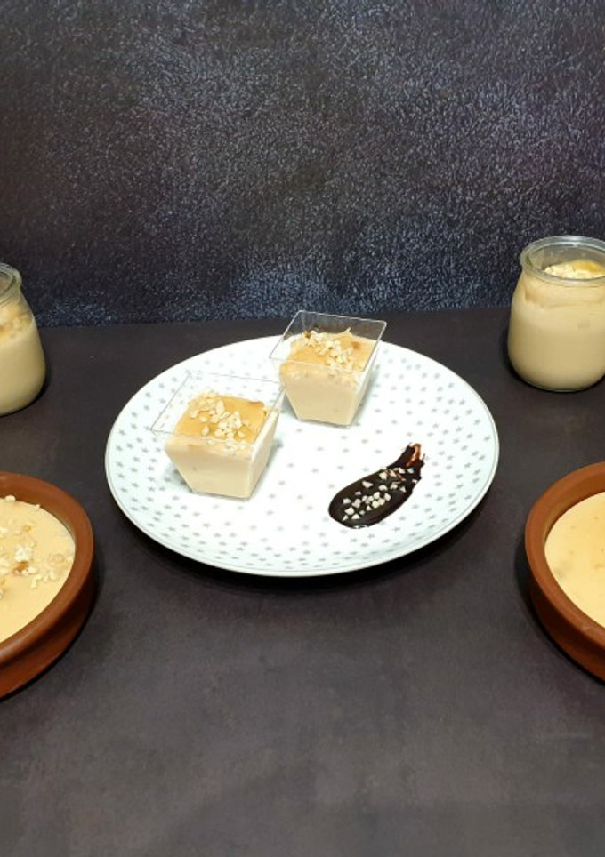 Una foto de Natillas de turrón de Jijona