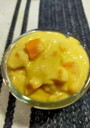 A picture of Mango Shrikhand.