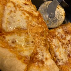 A picture of Homemade pizza.