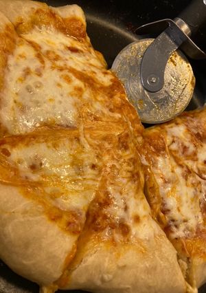 A picture of Homemade pizza.
