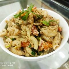 A picture of Veg mayonnaise pasta.