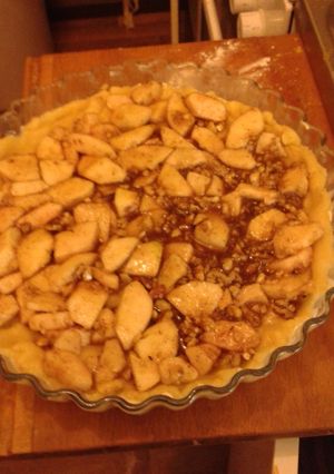 Una foto de Pie de manzana