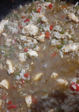 Una foto de Pollo Teriyaki con Arroz