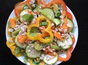 A picture of summer squash salad