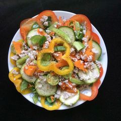 Colourful Bell Pepper Salad A picture of Colourful Bell Pepper Salad.
