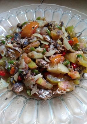 Foto resep "Tumis ikan Asin Tomat Hijau"