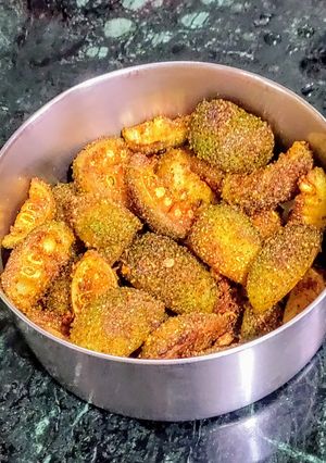 A picture of Spiny Gourd Masala Fry(no Onion, garlic).