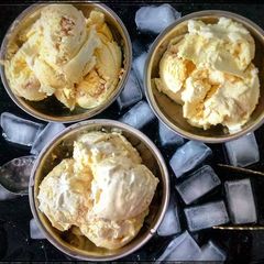 A picture of Homemade Mango ice cream.