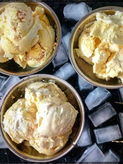 A picture of Homemade Mango ice cream.