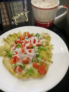 صورة لوصفة بيتزا الكوسة - فطور او غداء دايت -