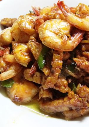 Foto resep Tumis Tempe Udang