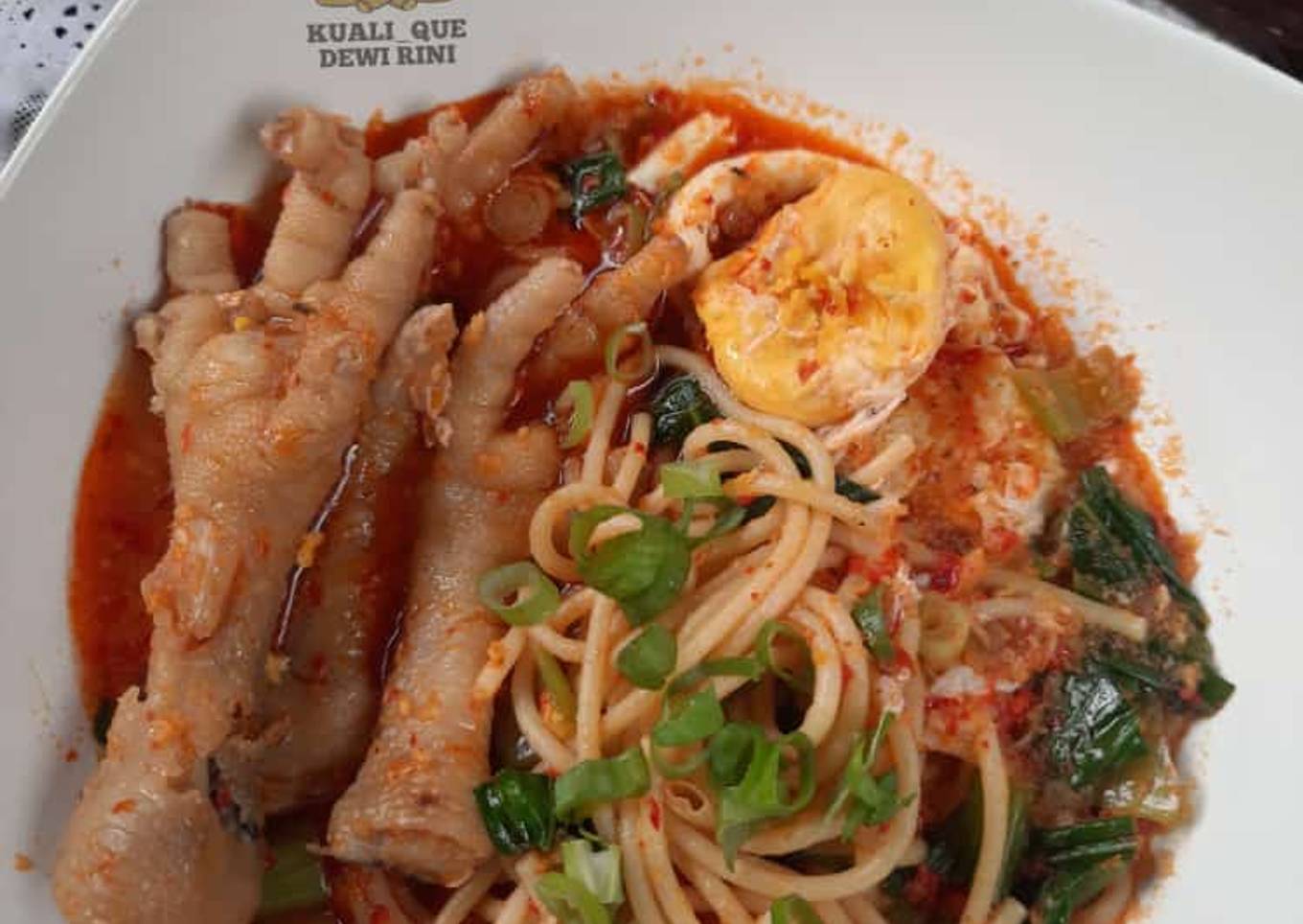 Spatula (Seblak Spagheti Tulang Ayam)