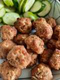 ลาบทอด หม้ออบลมร้อน