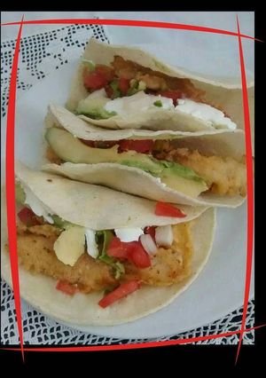 Una foto de Tacos de pescado