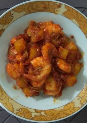 Foto resep Udang kentang sambal balado spesial