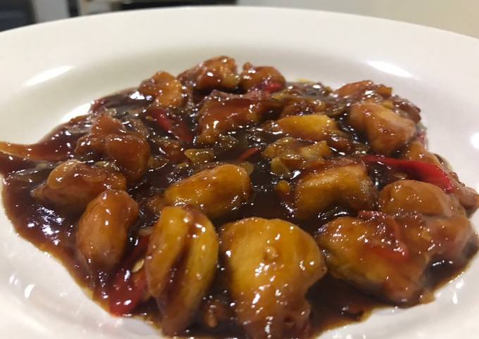 Ayam fillet tepung saos tiram ala restoran